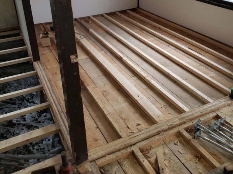 古民家リフォーム！束石基礎の床補修と床板張替え　~大引き・根太張り~